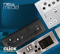 Click Scolmore adds new products and finishes to its New Media range 