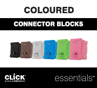 Coloured Connector Blocks Added to the Click Essentials Range 
