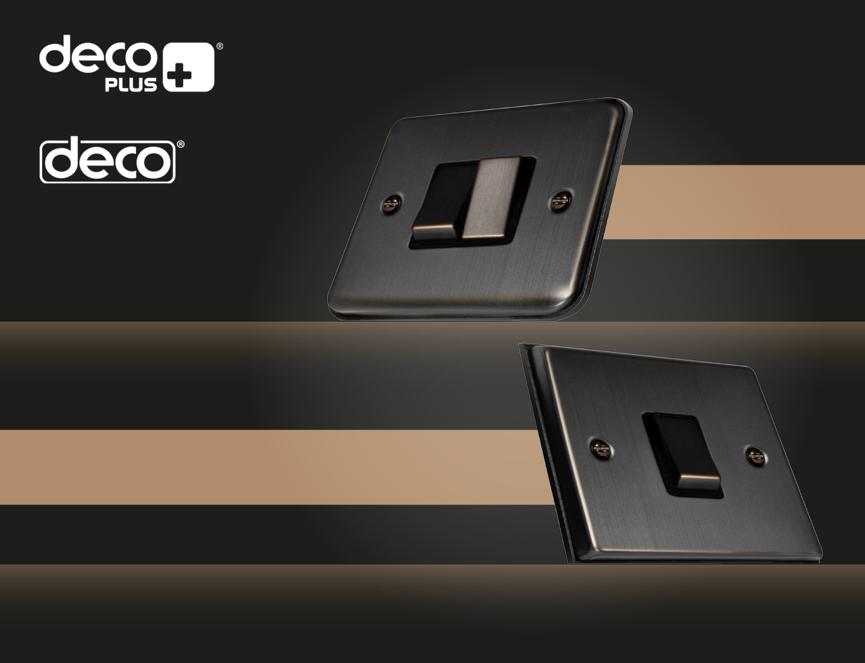 Click Scolmore adds Matt Bronze Finish to its Deco Plus and Deco